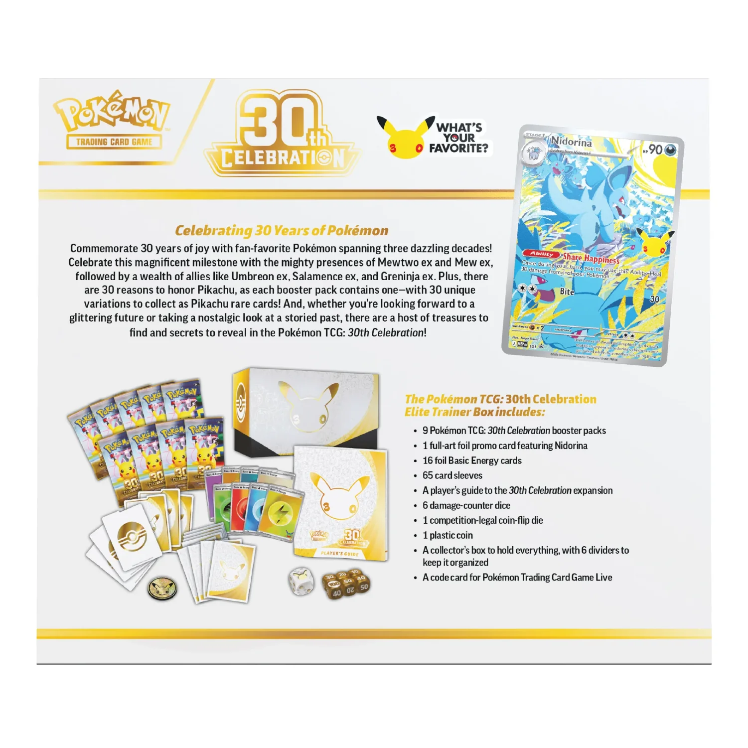 Pokemon TCG: 30th Celebration - Elite Trainer Box - Image 2