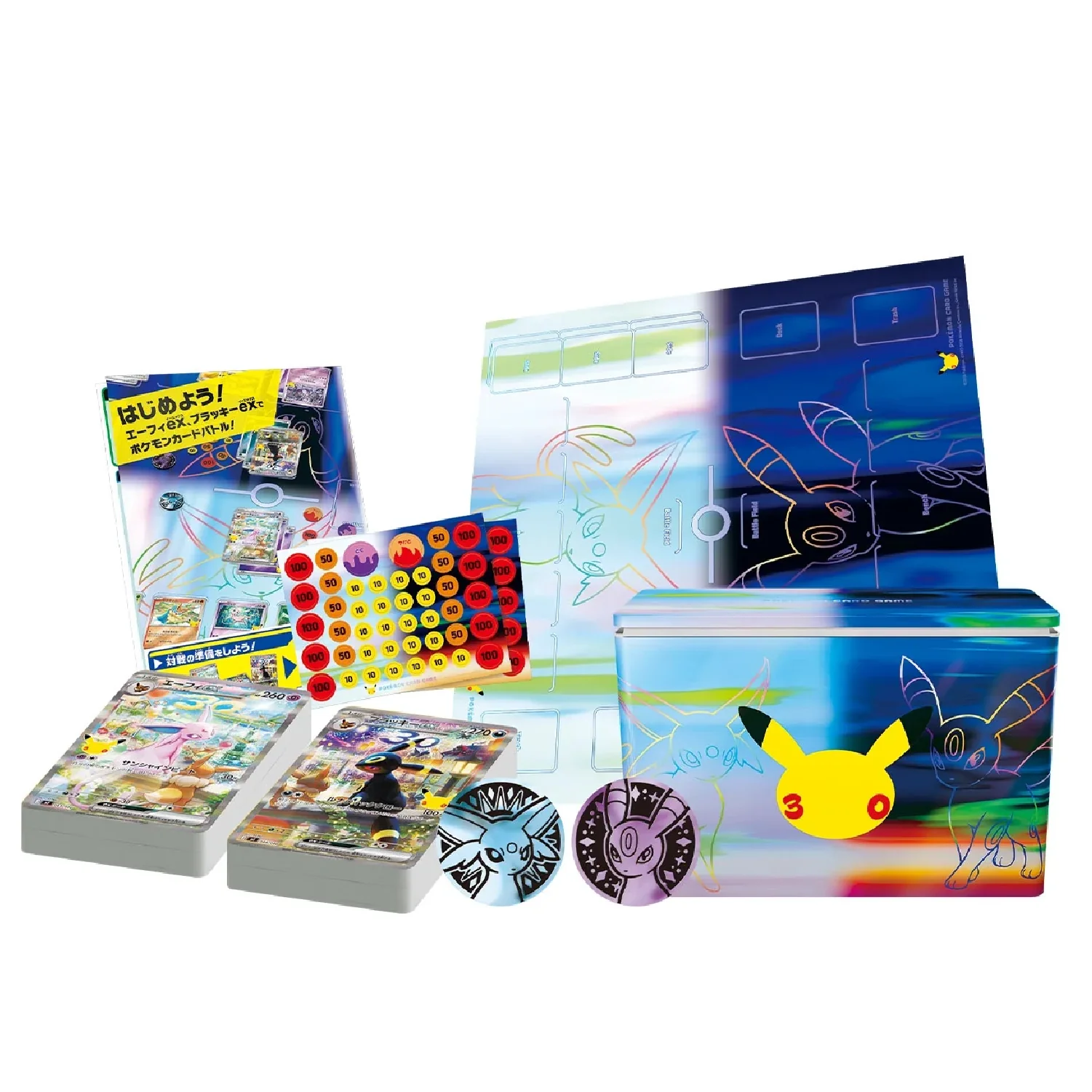 Pokemon TCG: 30th Celebration Premium Deck Set Espeon & Umbreon [JP] - Image 8