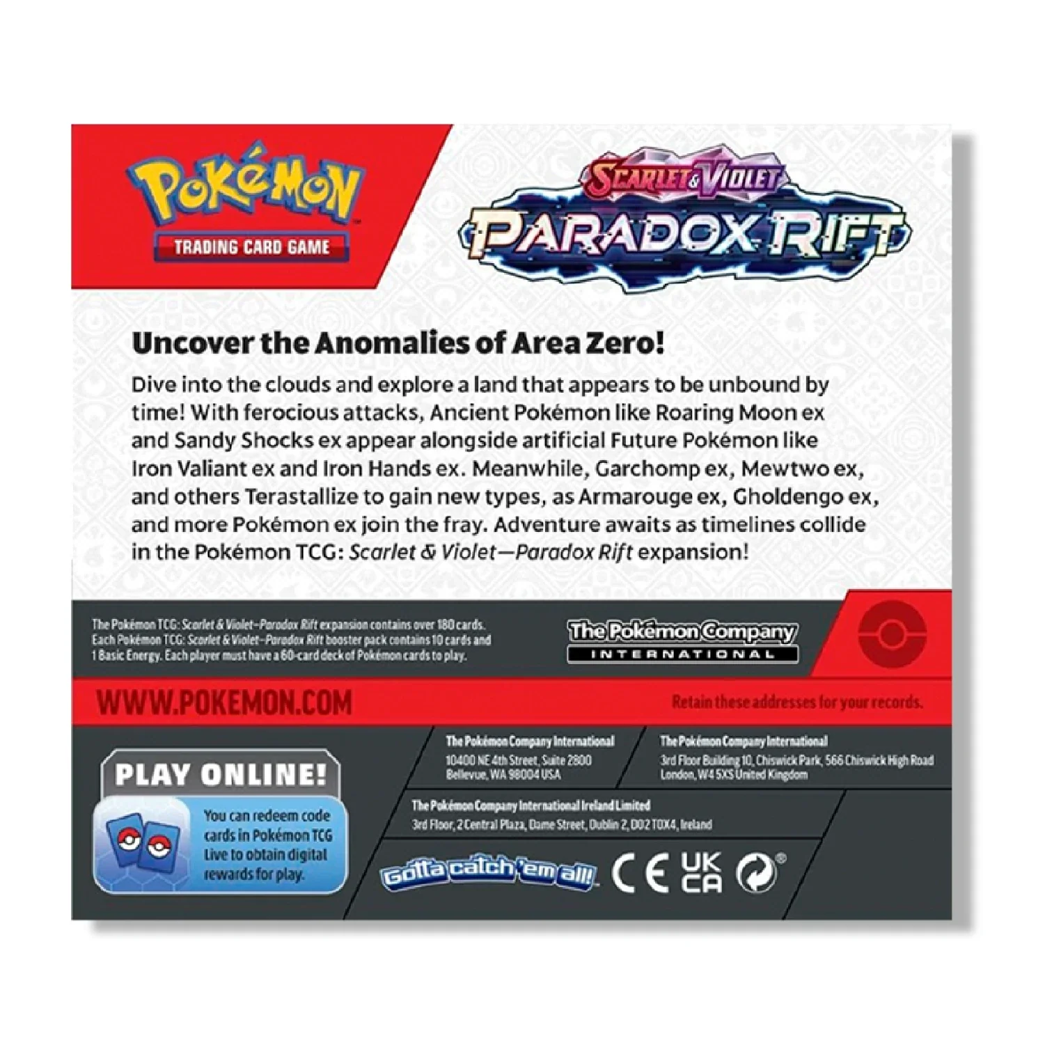 Pokemon TCG: Paradox Rift - 10x Elite Trainer Box [Sealed Case] - Image 13